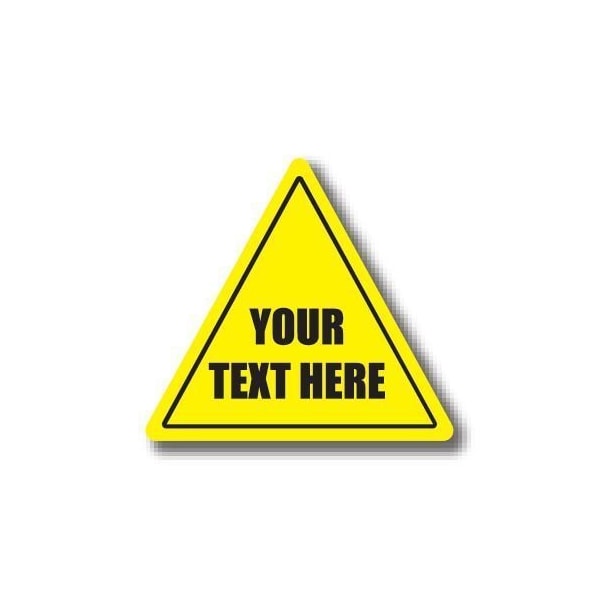 Ergomat 30in TRIANGLE SIGNS - Your Text Here / Custom DSV-SIGN 900 #0119 -UEN - main